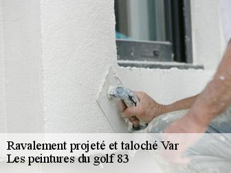Ravalement projeté et taloché 83 Var  Les peintures du golf 83