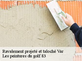 Ravalement projeté et taloché