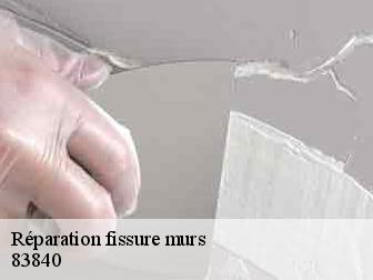 Réparation fissure murs 83840