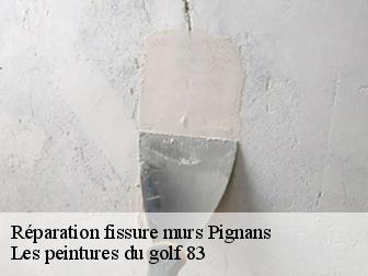 Réparation fissure murs  pignans-83790 Les peintures du golf 83