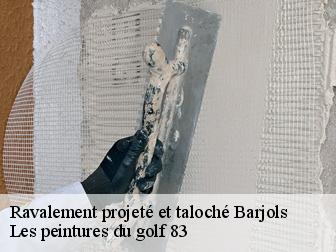 Ravalement projeté et taloché 83670