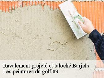 Ravalement projeté et taloché