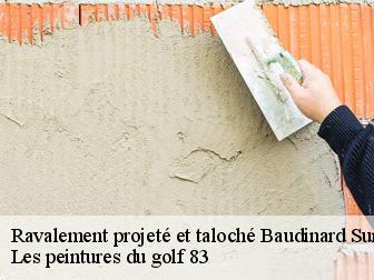 Ravalement projeté et taloché
