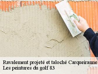 Ravalement projeté et taloché