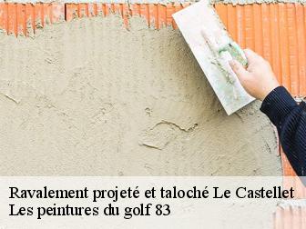 Ravalement projeté et taloché