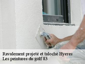 Ravalement projeté et taloché hyeres-83400 Les peintures du golf 83