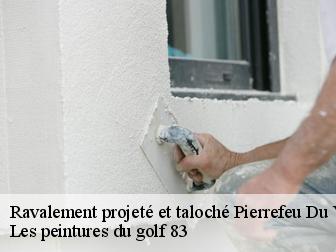 Ravalement projeté et taloché pierrefeu-du-var-83390 Les peintures du golf 83