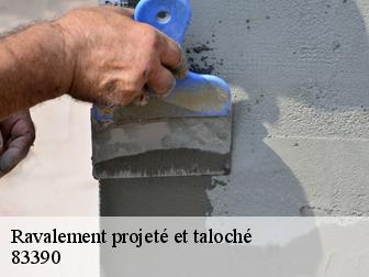 Ravalement projeté et taloché 83390