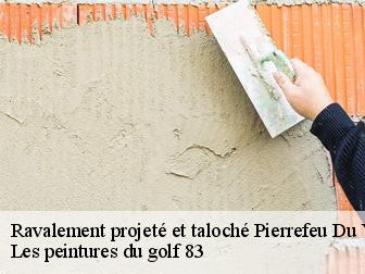 Ravalement projeté et taloché