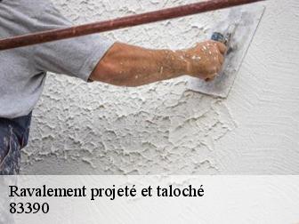 Ravalement projeté et taloché 83390
