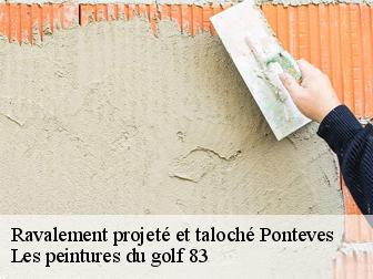 Ravalement projeté et taloché