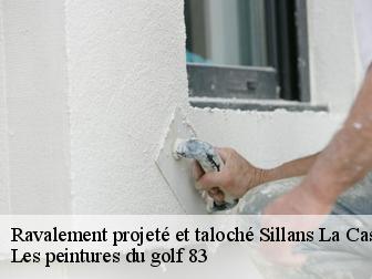 Ravalement projeté et taloché sillans-la-cascade-83690 Les peintures du golf 83