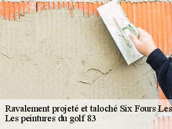 Ravalement projeté et taloché