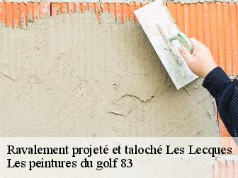 Ravalement projeté et taloché