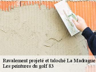 Ravalement projeté et taloché