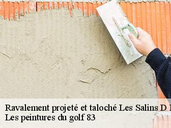 Ravalement projeté et taloché